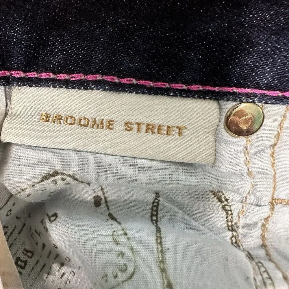 Kate Spade Size 25x24 Broome Street Skinny Women's Denim‎ Blue Jeans Career Slim